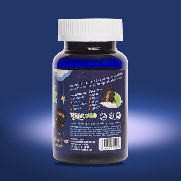 Side of Inviximix melatonin supplement bottle